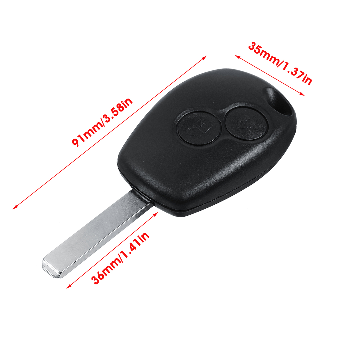 2-Button-Remote-Key-Fob-Case--Battery-Replace-For-Renault-Twingo-Kangoo-Master-1668486