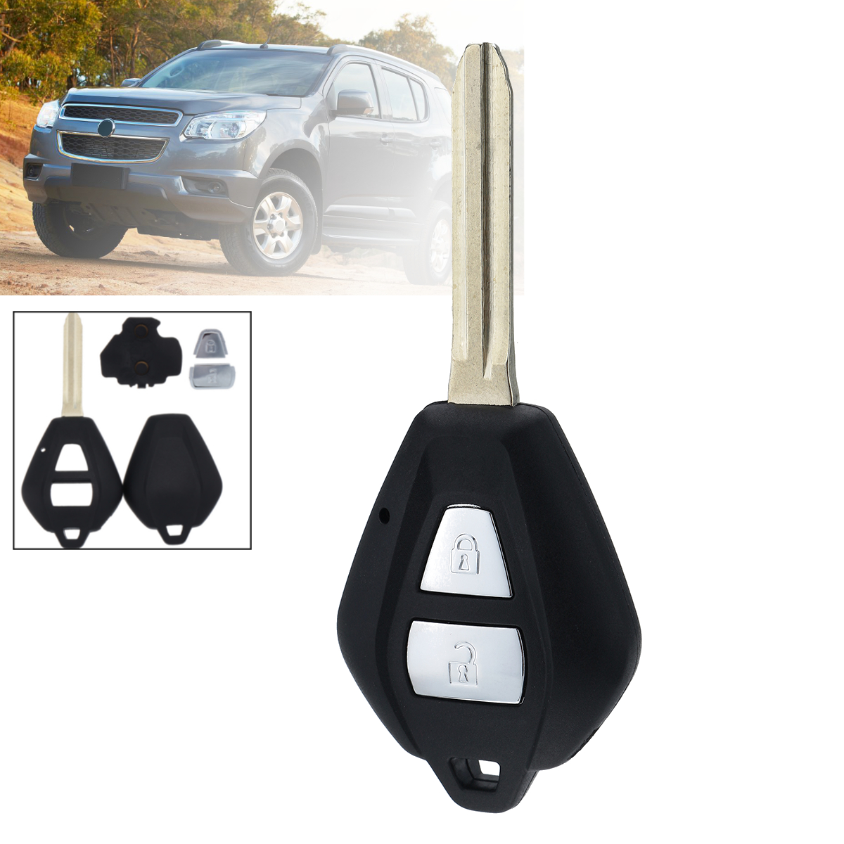 2-Buttons-Remote-Key-Case-Shell-For-Colorado-Rodeo-Holden-07-12-1381784