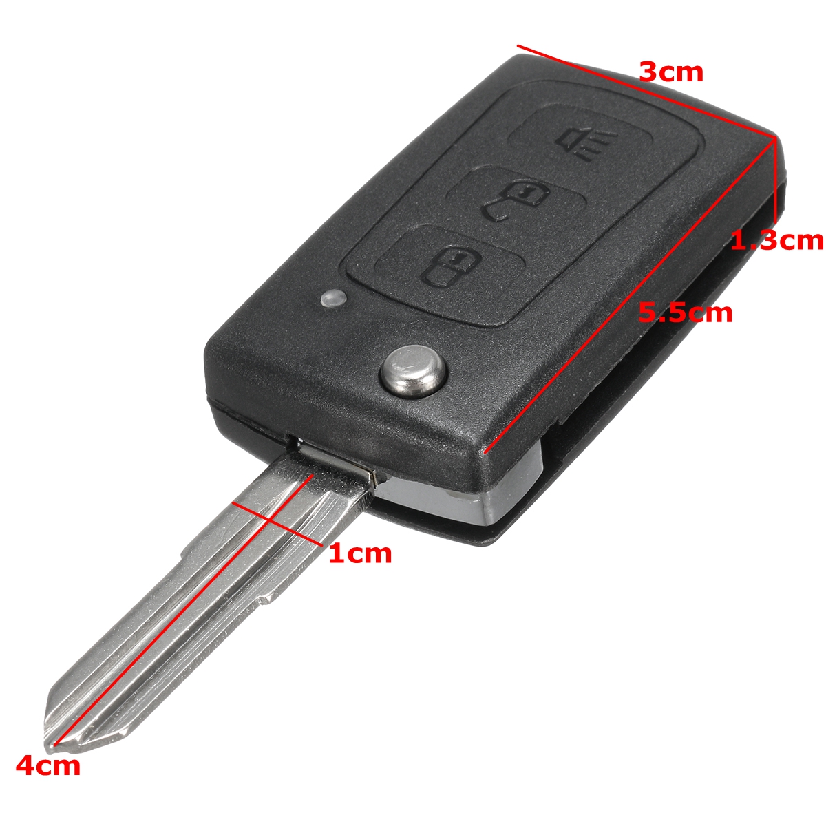 3-Button-Remote-Flip-Key-Case-Shell-Fob-Replacement-For-Great-Wall-Harvard-H3-H5-1196235