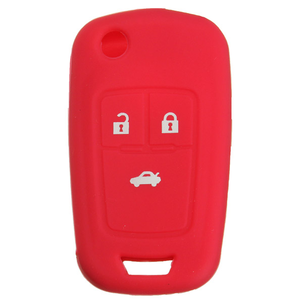 3-Button-Silicone-Key-Case-Holder-Fob-Protector-Cover-For-Chevrolet-959105