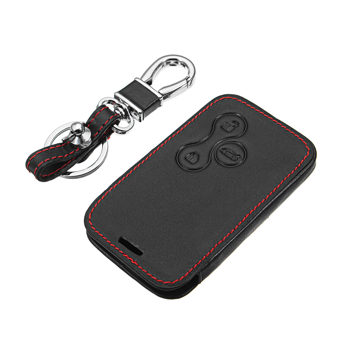3-Key-Red-Line-PU-Leather-Car-Key-Cover-Shell-CaseBag-for-Renault-Megane-RS-Scenic-1304384
