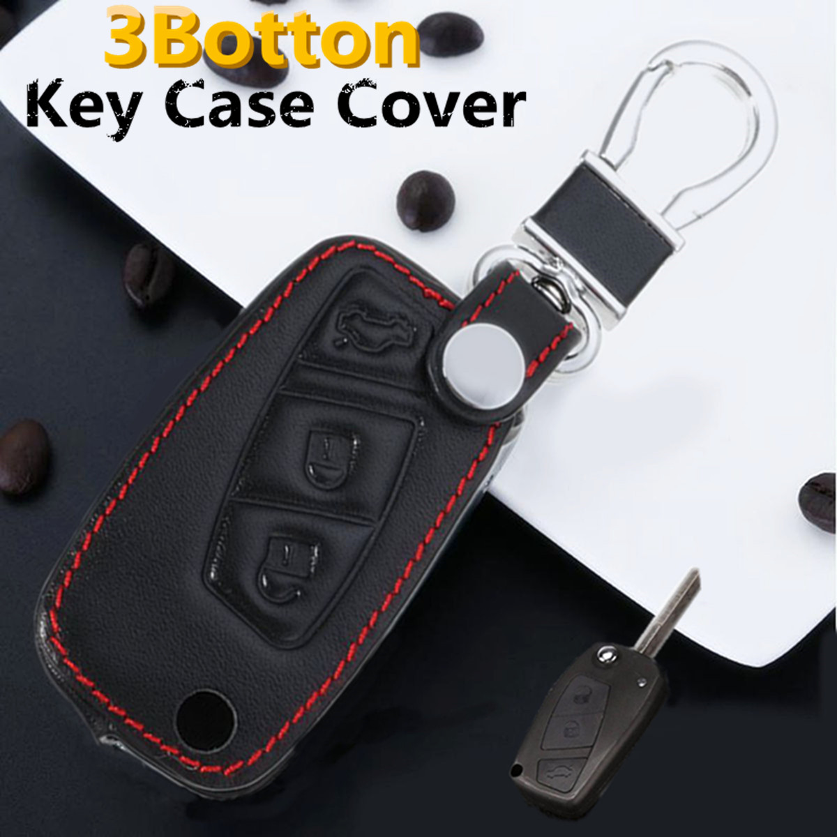 3Botton-Pu-Leather-Car-Key-Case-Cover-For-FIAT-Panda-Stilo-Punto-Doblo-Grande-Bravo-1627459
