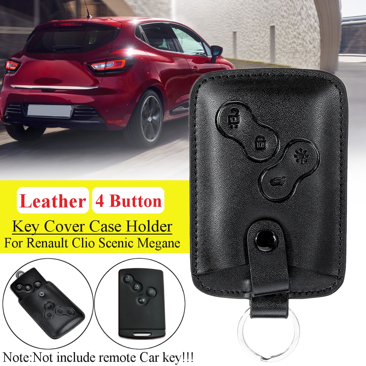 4-Button-Leather-Car-Key-Cover-Case-Holder-Keychain-For-Renault-Clio-Scenic-Megane-1635038