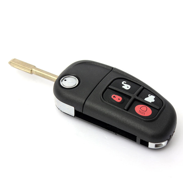 4-Button-Remote-Key-Case-Shell-FOB-Uncut-Blade-For-Jaguar-X-type-S-967470
