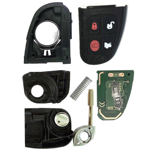 4-Button-Remote-Key-Case-Shell-FOB-Uncut-Blade-For-Jaguar-X-type-S-967470