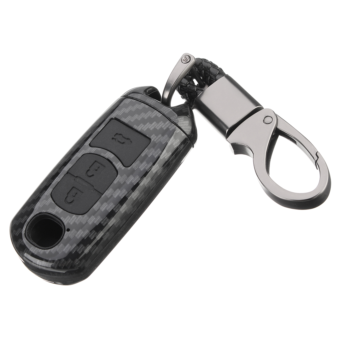ABS-Carbon-Fiber-Remote-Smart-Car-Key-CaseBag-Cover-Fob-with-Key-Ring-for-Mazda-3-Axela-2017-18-1314356