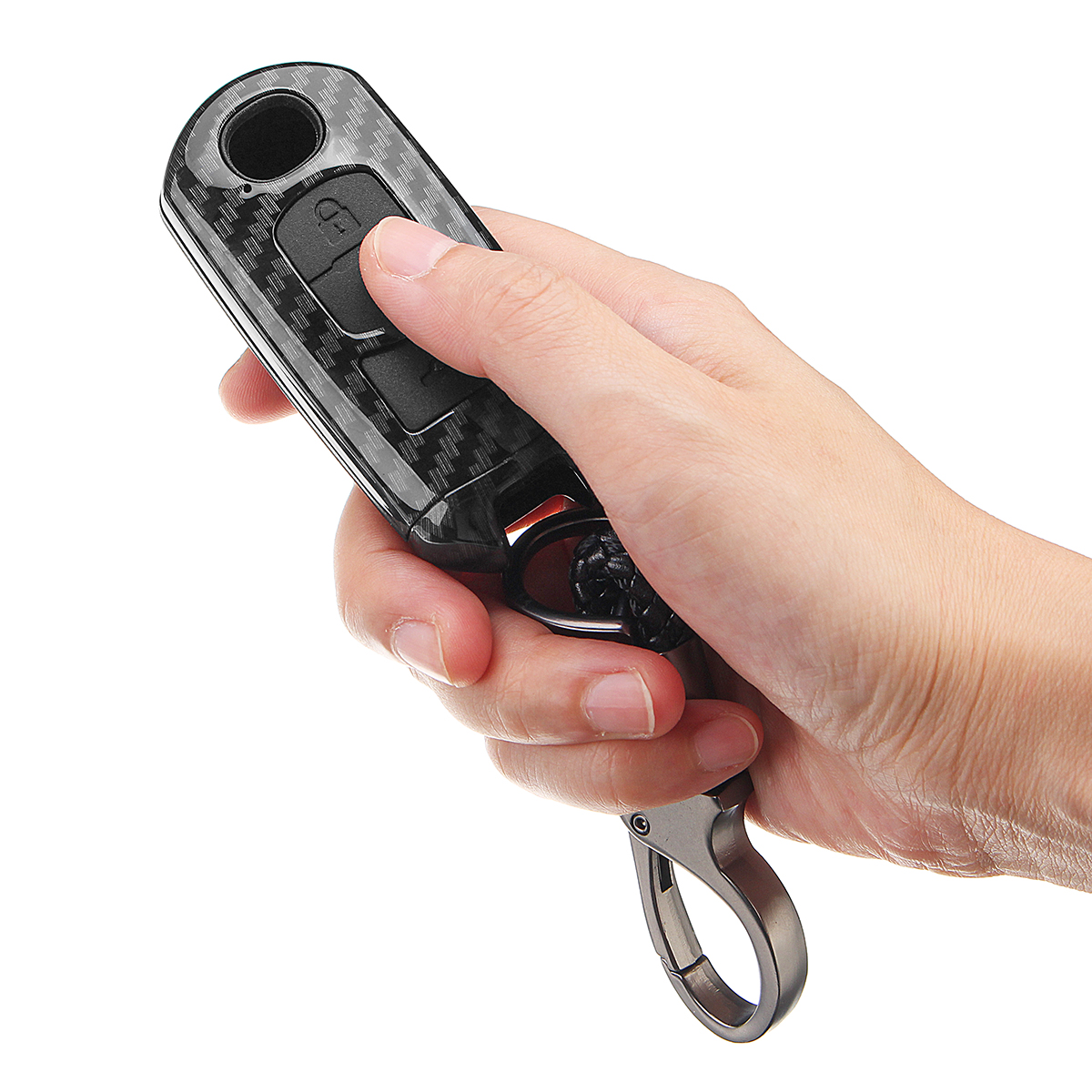 ABS-Carbon-Fiber-Remote-Smart-Car-Key-CaseBag-Cover-Fob-with-Key-Ring-for-Mazda-3-Axela-2017-18-1314356