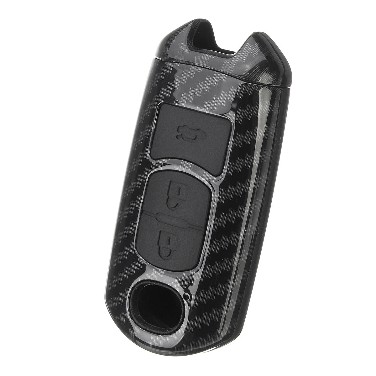 ABS-Carbon-Fiber-Remote-Smart-Car-Key-CaseBag-Cover-Fob-with-Key-Ring-for-Mazda-3-Axela-2017-18-1314356