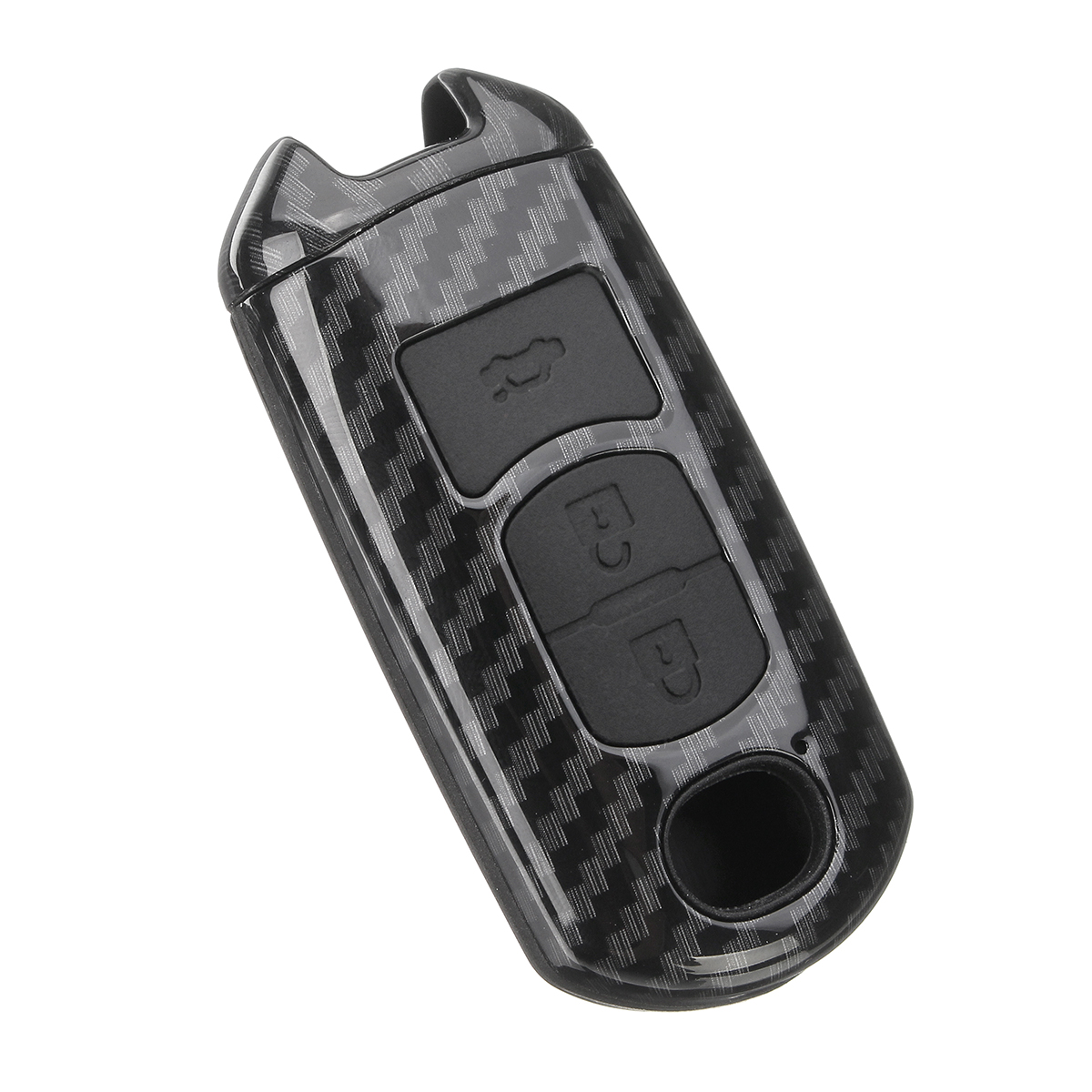 ABS-Carbon-Fiber-Remote-Smart-Car-Key-CaseBag-Cover-Fob-with-Key-Ring-for-Mazda-3-Axela-2017-18-1314356