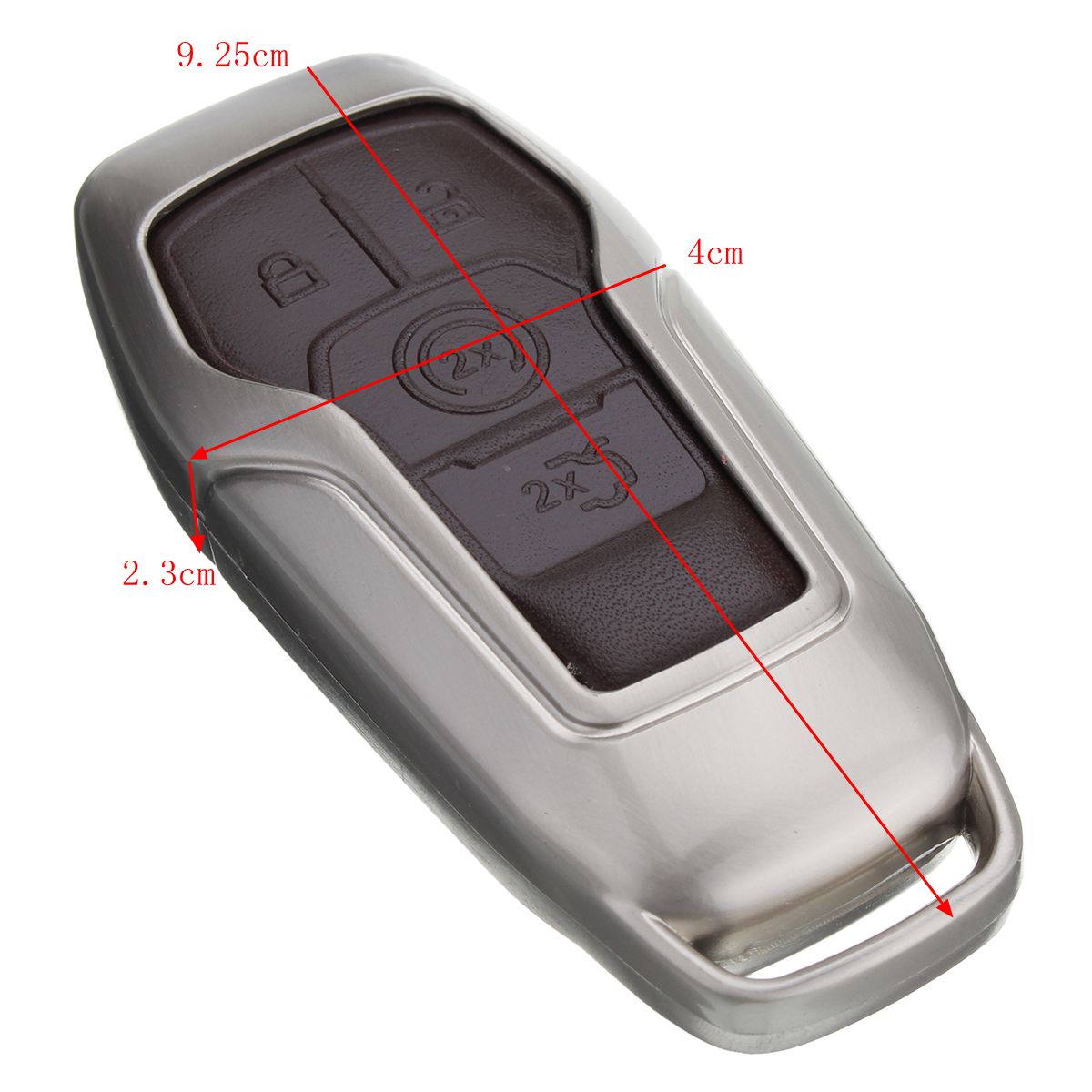 Alloy-Smart-Remote-Key-Shell-Pu-Leather-Case-Cover-for-Ford-Lincoln-45-Button-1236994