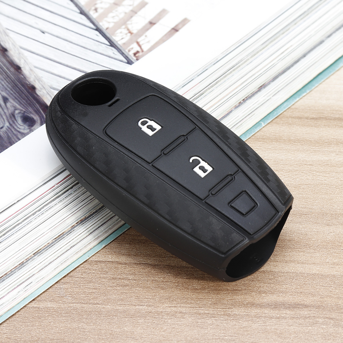 Black-Car-Key-Protection-Cover-Silicone-Key-Case-For-Suzuki-1495855