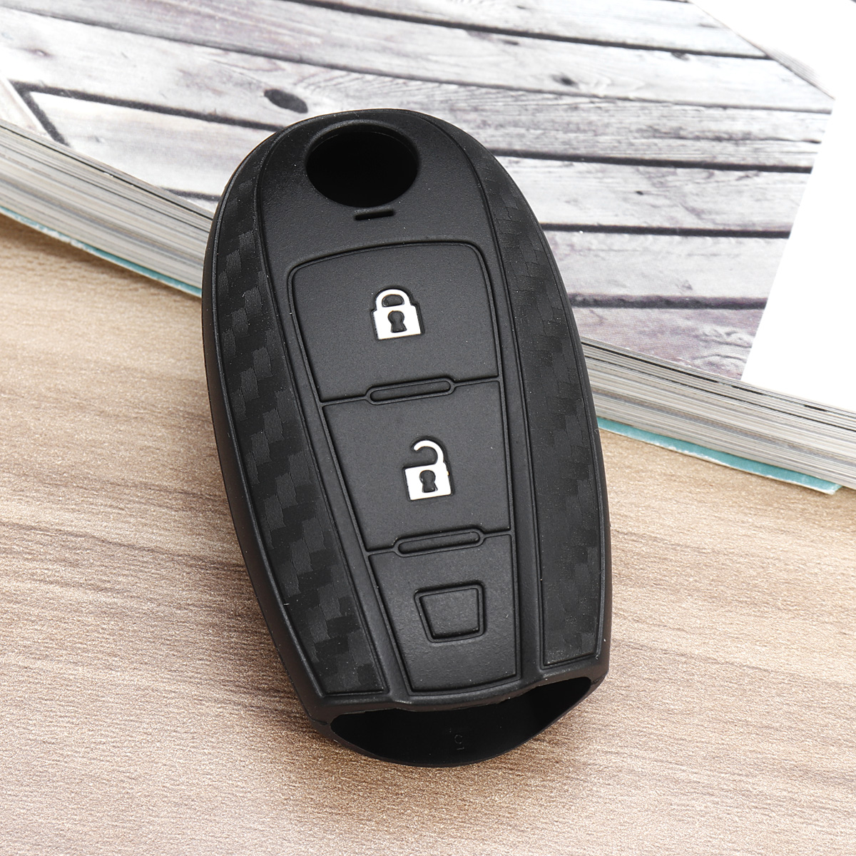 Black-Car-Key-Protection-Cover-Silicone-Key-Case-For-Suzuki-1495855