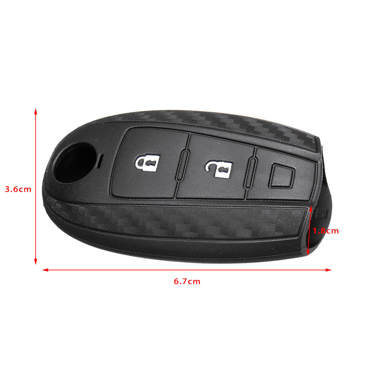 Black-Car-Key-Protection-Cover-Silicone-Key-Case-For-Suzuki-1495855