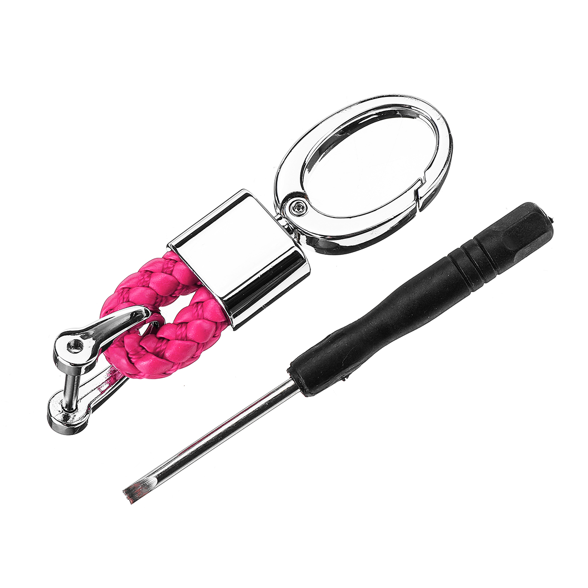 Car-Key-Chain-Fobs-Leather-Weave-Straps-Key-Ring-Accessory-Keychain-Vehicle-Auto-1758861