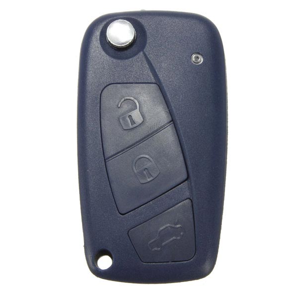 Car-Key-Shell-Case-FOB-3-button-for-Fiat-Panda-Punto-Bravo-Navy-Blue-922780