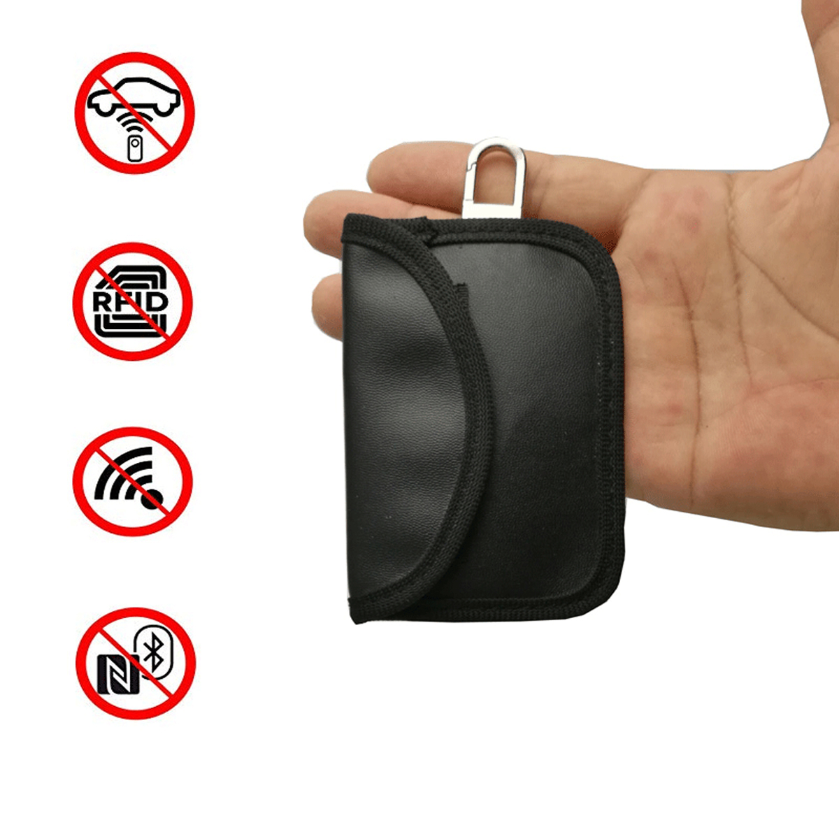 Car-Key-Signal-Blocker-Case-Faraday-Cage-Fob-Pouch-Keyless-PU-leather-Bag-105-X-65CM-1539845