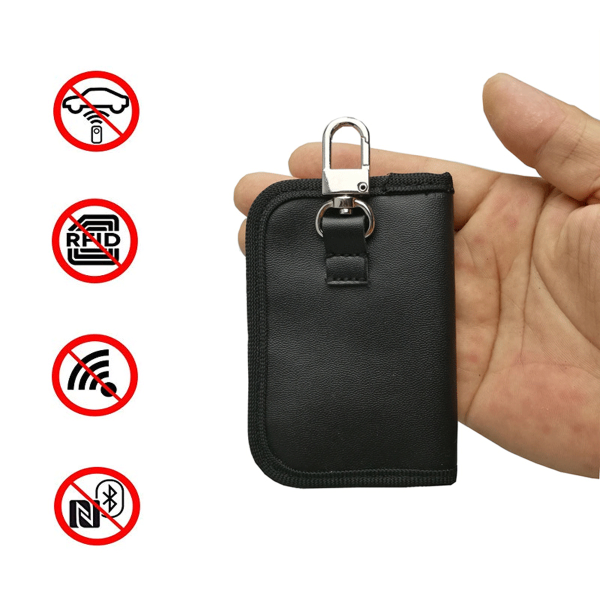 Car-Key-Signal-Blocker-Case-Faraday-Cage-Fob-Pouch-Keyless-PU-leather-Bag-105-X-65CM-1539845