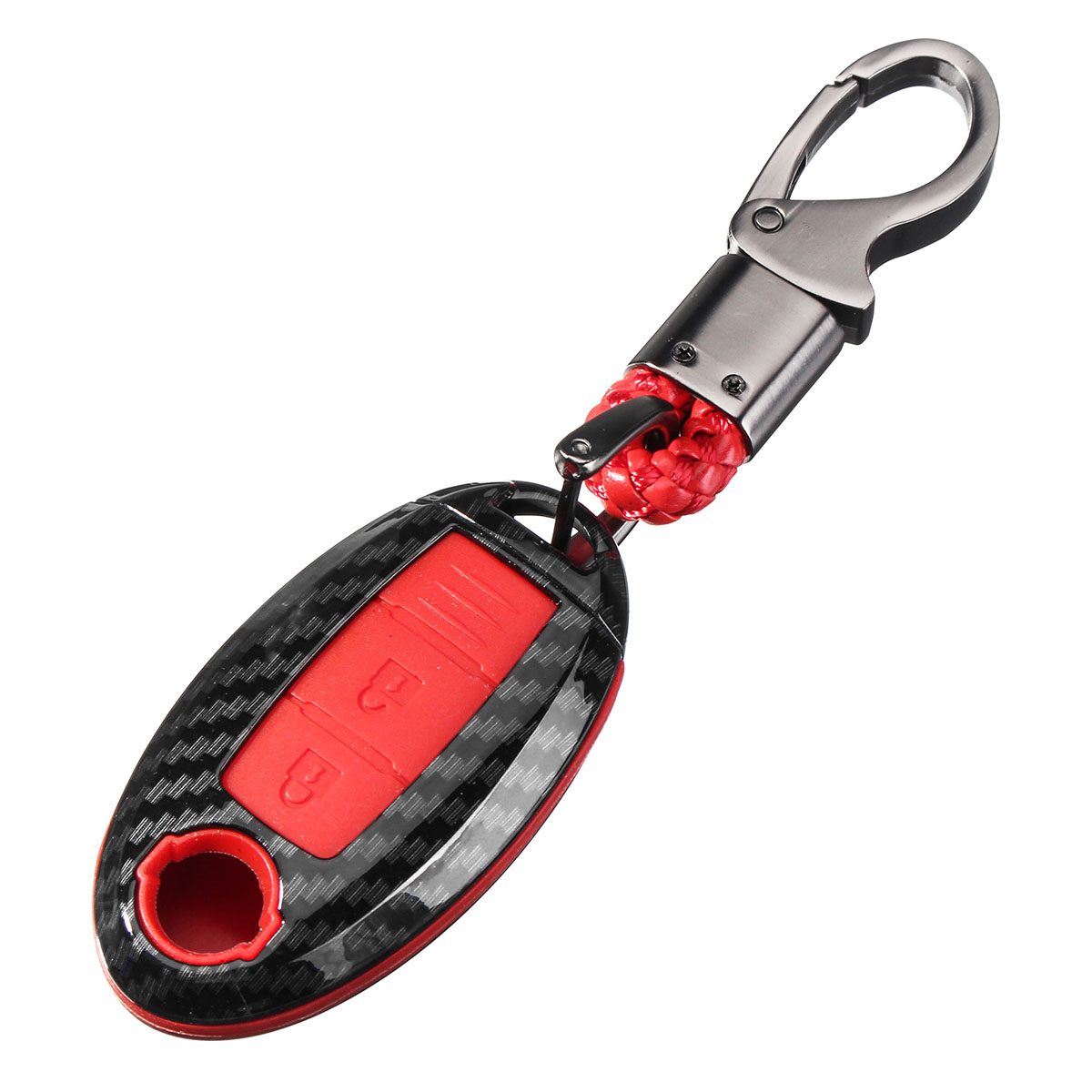 Carbon-Fiber-Car-Key-Case-Shell-Key-Cover-With-Key-Chain-For-Nissan-1657430
