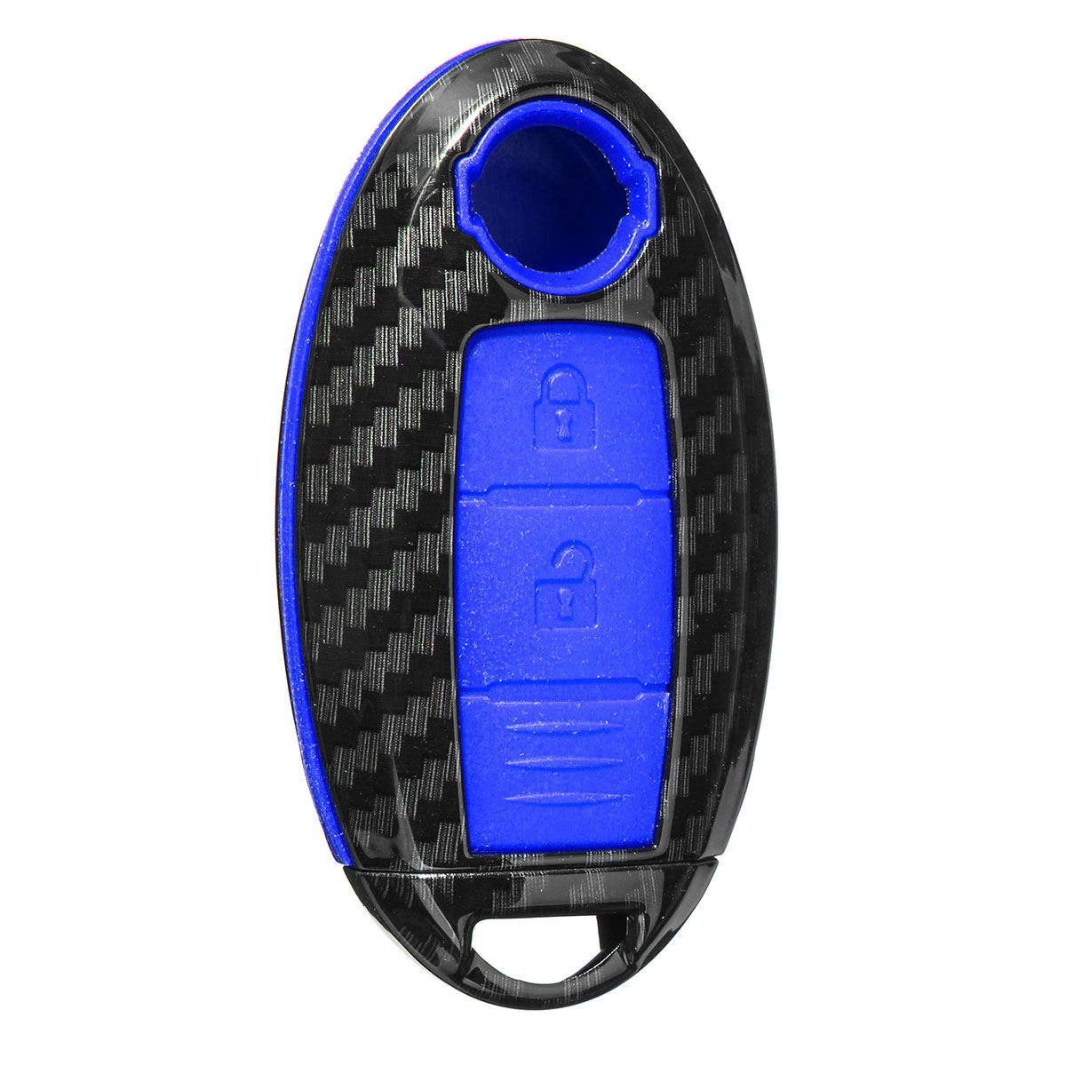 Carbon-Fiber-Car-Key-Case-Shell-Key-Cover-With-Key-Chain-For-Nissan-1657430