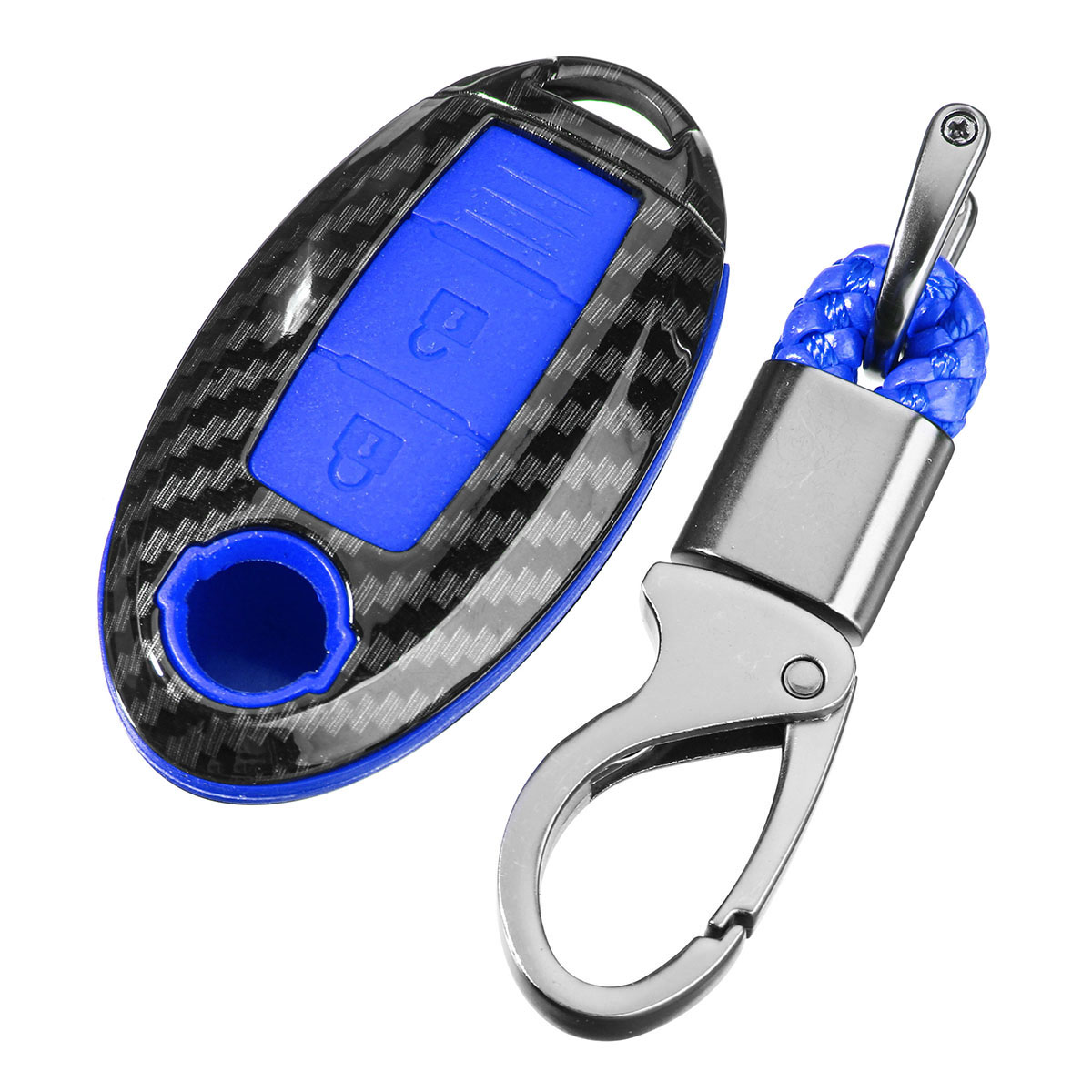 Carbon-Fiber-Car-Key-Case-Shell-Key-Cover-With-Key-Chain-For-Nissan-1657430