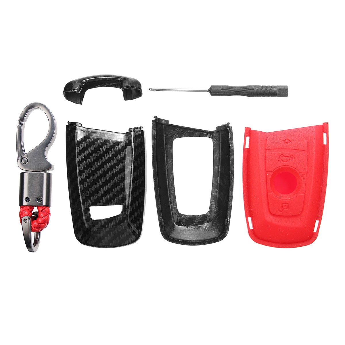 Carbon-Fiber-Remote-Key-Fob-Case-Shell-Cover-For-BMW-1-2-3-4-5-6-7-Series-AU-1669828