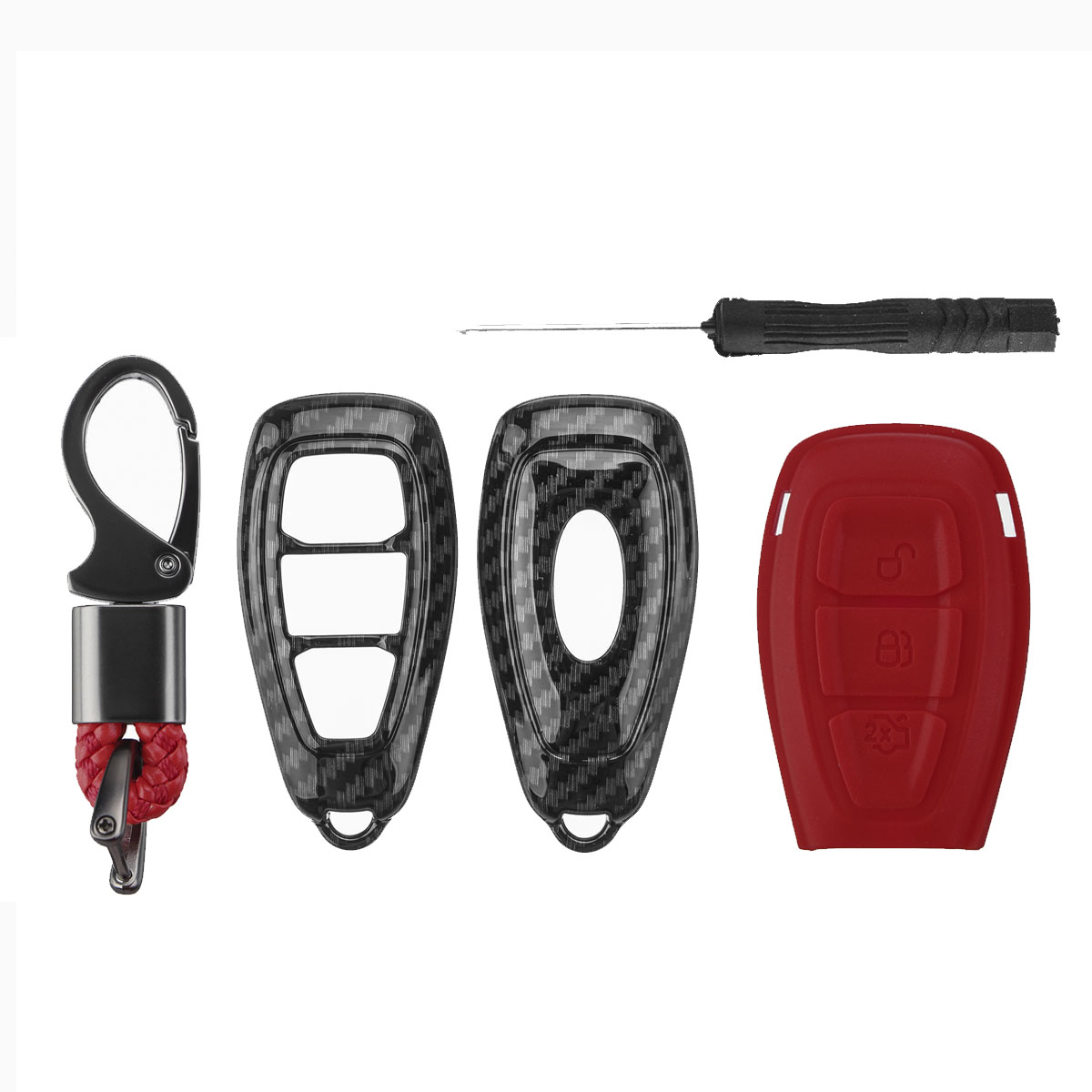 Carbon-Fiber-Remote-Key-Fob-Case-Shell-Cover-For-Ford-Focus-Fiesta-Kuga-C-Max-1716184