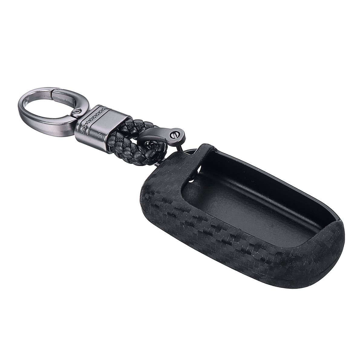 Carbon-Silicone-Remote-Smart-Key-Fob-Cover-with-Keychain-For-JeepDodgeChrysler-1659532