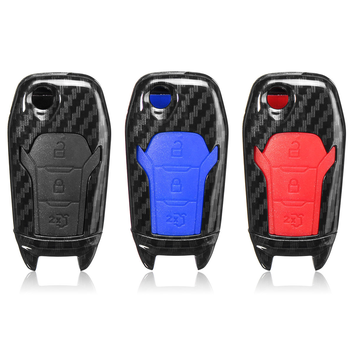 Plastic-and-Rubber-Car-Key-Case-Bag-Protector-Cover-Remote-Control-Fob-for-Ford-F-150-F-250-F-350-Ex-1418832