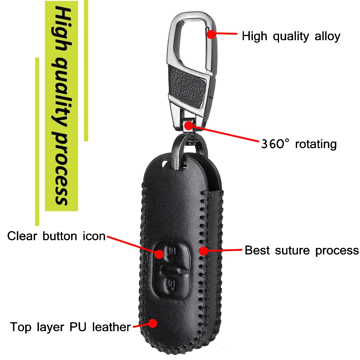 Polyurethane-Remote-Car-Key-Case-Protector-Cover-with-Keychain-For-Mazda-2-3-6-Axela-Atenza-CX-5-CX5-1543121
