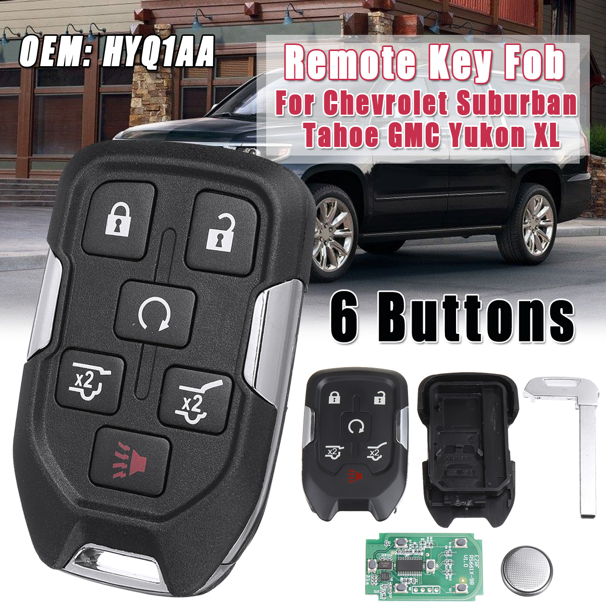 Remote-Key-Fob-For-Chevrolet-Suburban-Tahoe-GMC-Yukon-XL-HYQ1AA-13580802-1669849