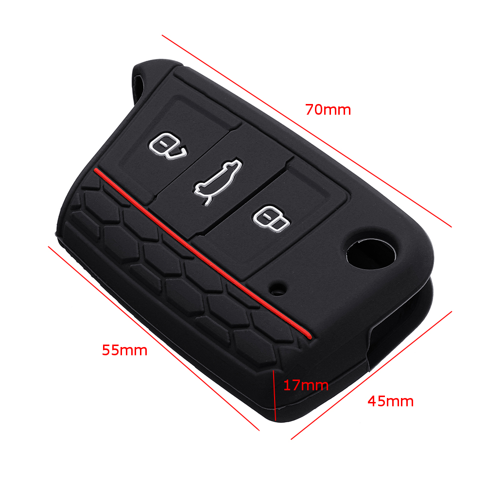 Silicone-Car-Key-CaseBag-Protector-Cover-for-Volkswagen-VW-Golf-7LamandoSkoda-Octavia-1318793
