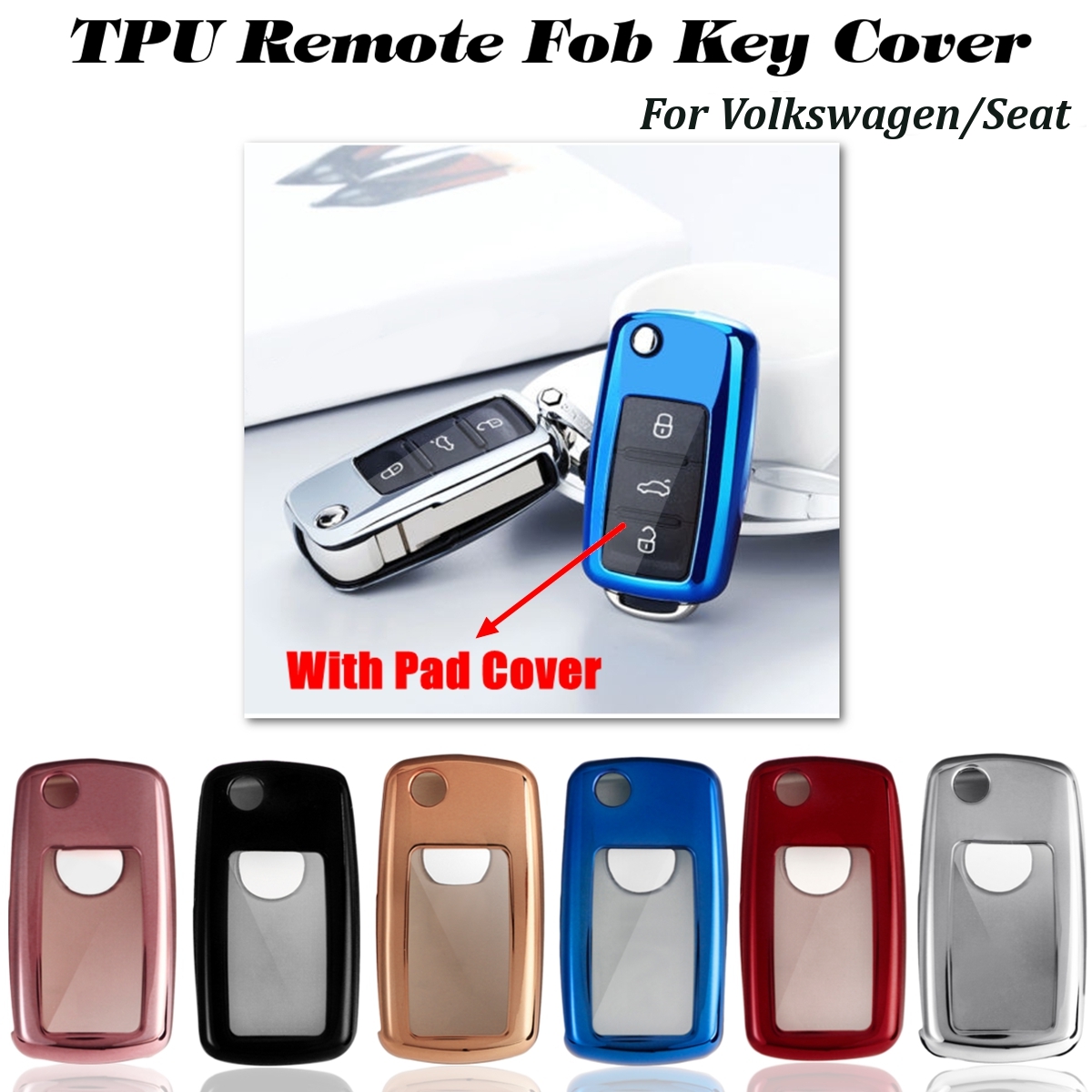 Soft-TPU-Car-Remote-Smart-Key-Fob-Cover-Casebag-Shell-for-VW-Golf-GTI-Passat-Jetta-Seat-Altea-1364677