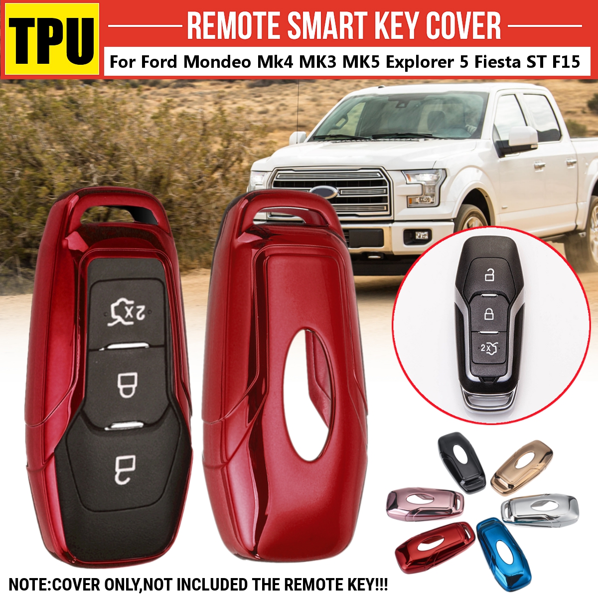 TPU-Remote-Smart-Key-Cover-Fob-Case-Shell-For-Ford-Mondeo--Ranger--Explorer--Fiesta-ST-F15-1794008