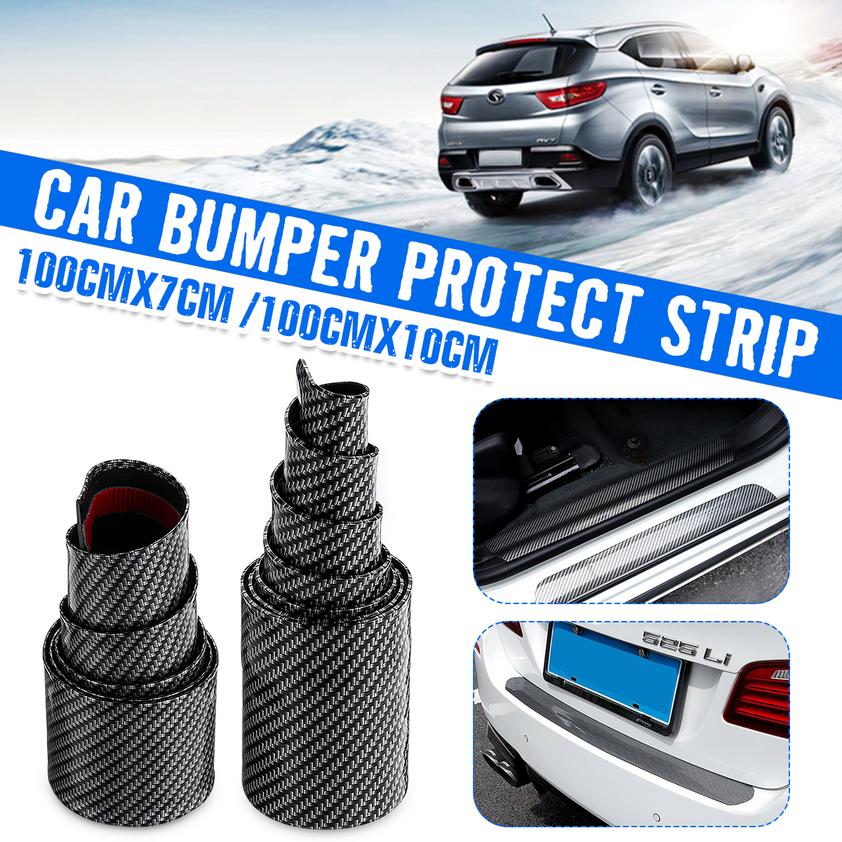 Universal-Car-Bumper-Corner-Door-Protect-Strip-Sill-Plate-Panel-100cm-x-7cm--100cm-x-10cm-1582926