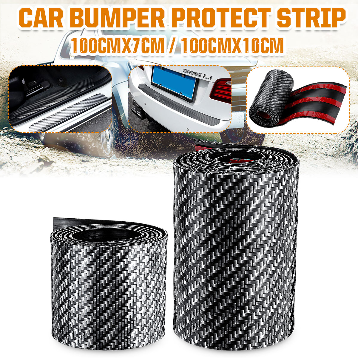 Universal-Car-Bumper-Corner-Door-Protect-Strip-Sill-Plate-Panel-100cm-x-7cm--100cm-x-10cm-1582926
