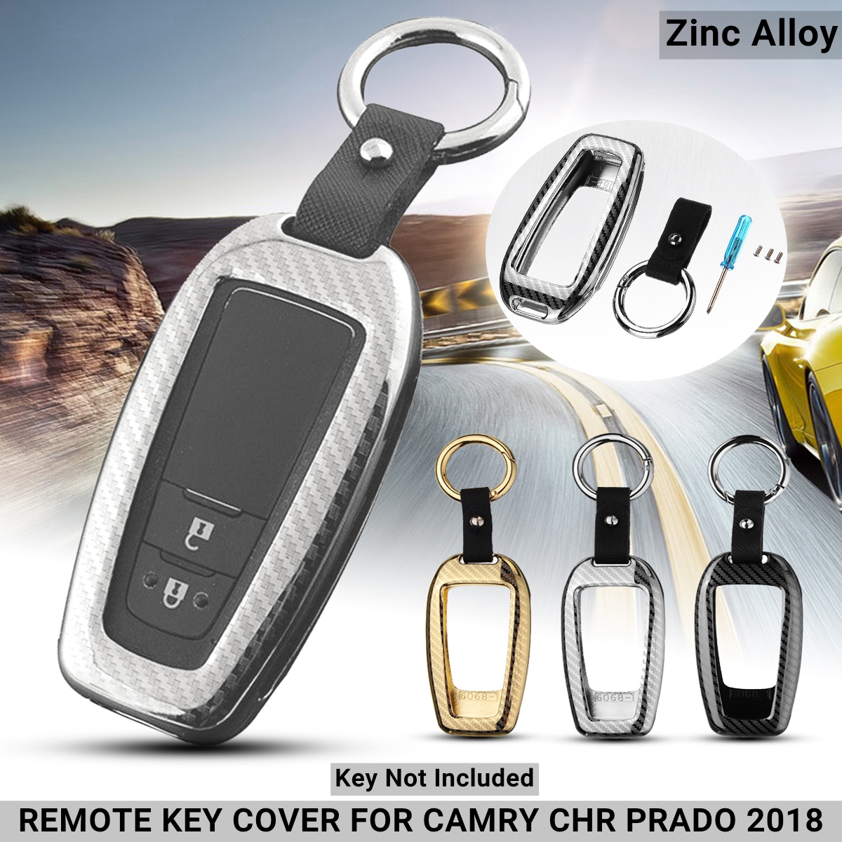 Zinc-Alloy-Car-Remote-Key-Case-Shell-Cover-for-Toyota-Camry-Prado-C-HR-IZOA-2018-1368264