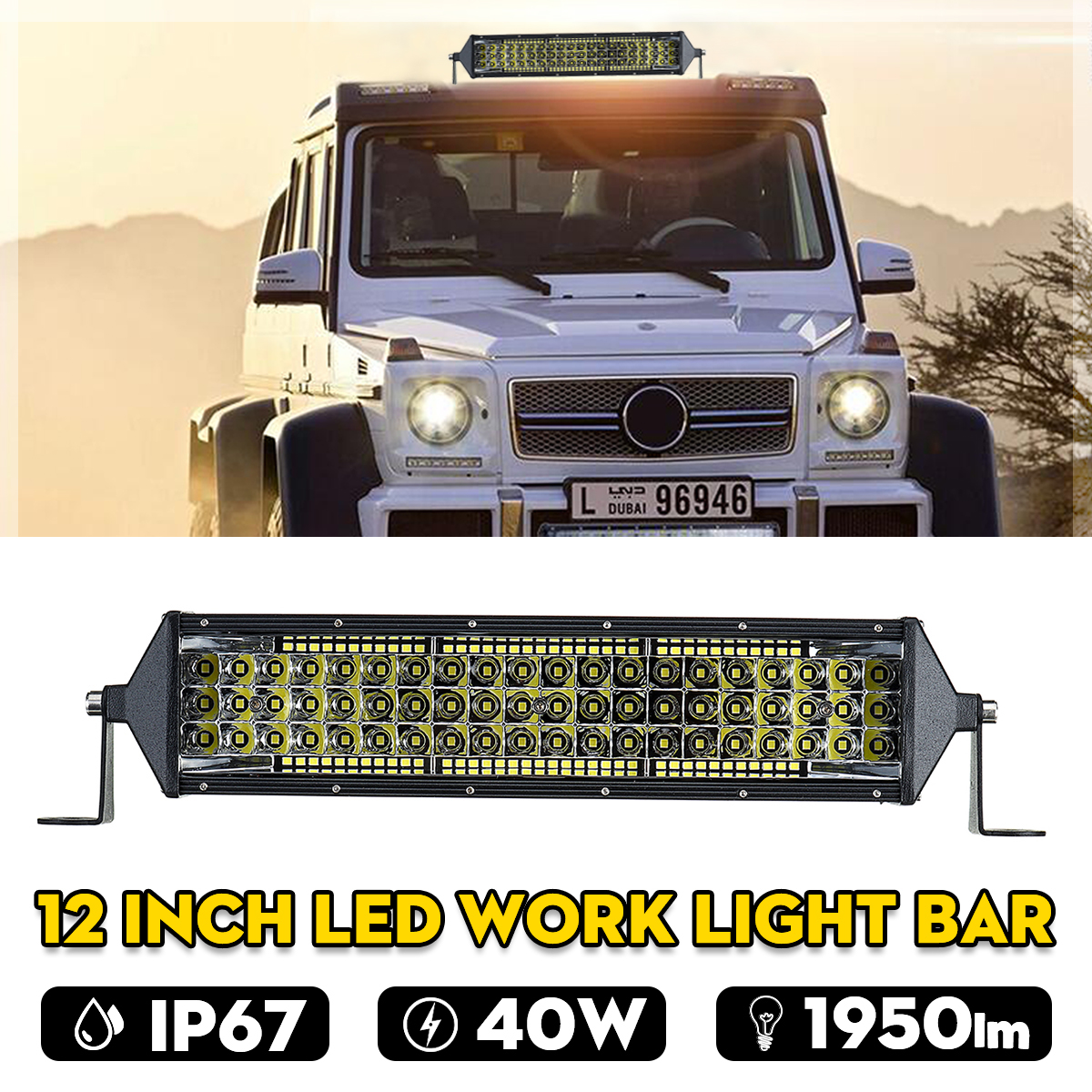 12Inch-40W-3-Row-LED-Work-Light-Bars-Driving-Fog-Lamp-6000K-White-1032V-for-Off-Road-Pickup-ATV-Vehi-1625899