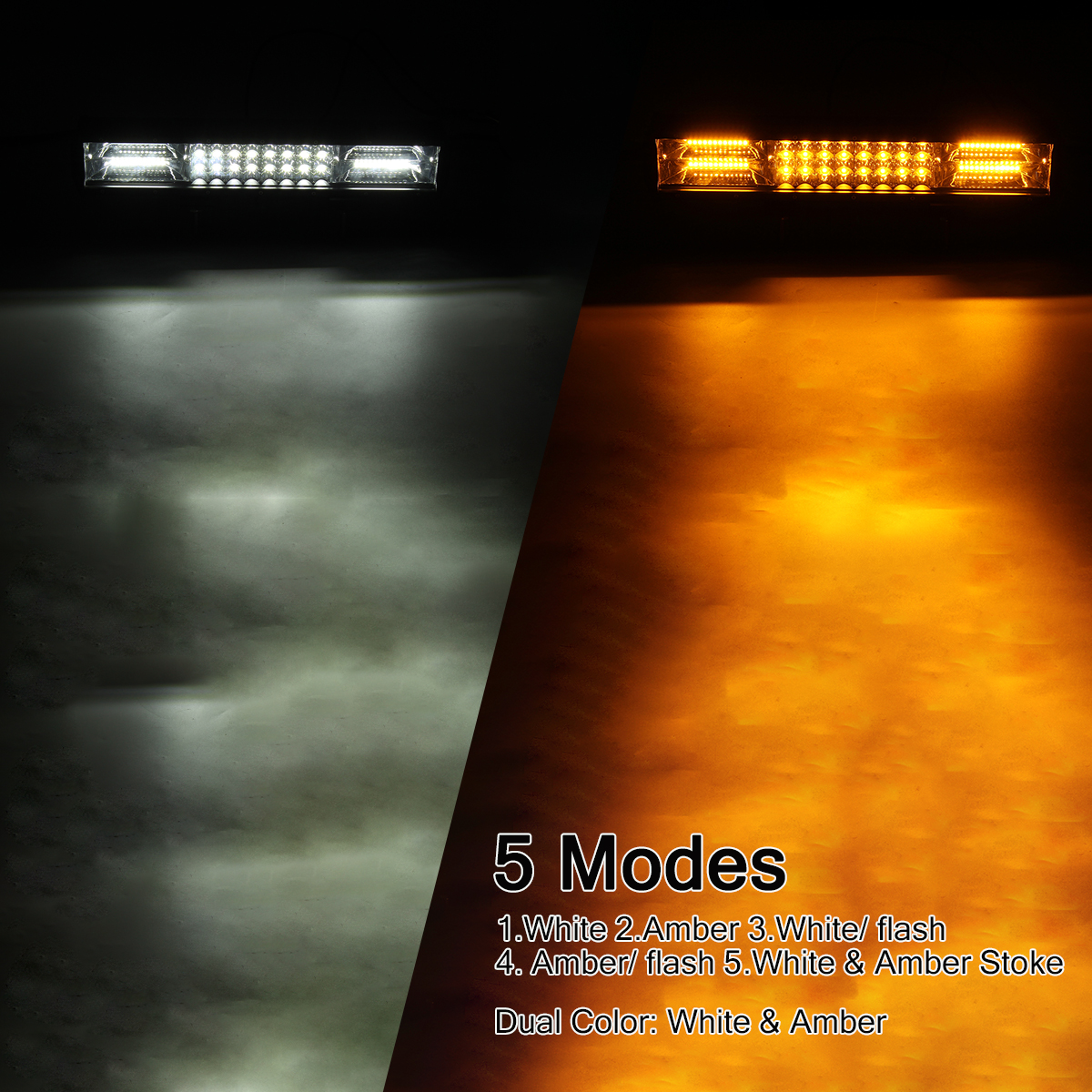 145Inch-216W-LED-Work-Light-Bar-Strobe-Flash-Lamp-Waterproof-Dual-Color-WhiteAmber-10-30V-for-Offroa-1609260