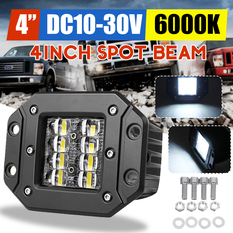 1PC-DC10-30V-160W-4-Inch-Flush-Mount-LED-Work-Lights-Spot-Beam-Flood-Reverse-Truck-1766687