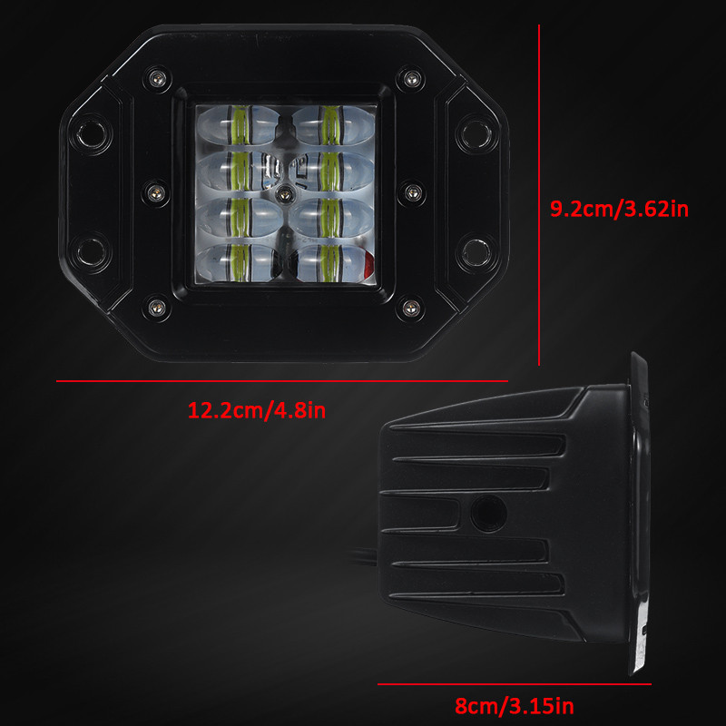 1PC-DC10-30V-160W-4-Inch-Flush-Mount-LED-Work-Lights-Spot-Beam-Flood-Reverse-Truck-1766687