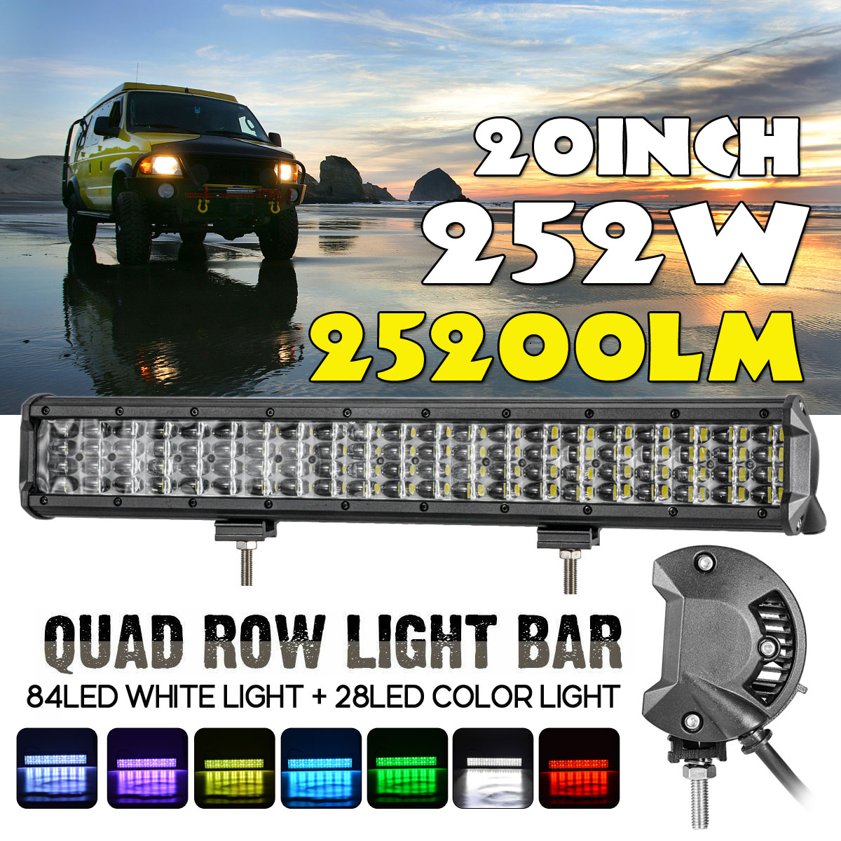 20-Inch-252W-RGB-LED-Work-Light-Bar-Flood-Spot-Combo-25200-LM-IP68-Waterproof-For-Offroad-Truck-SUV--1799186