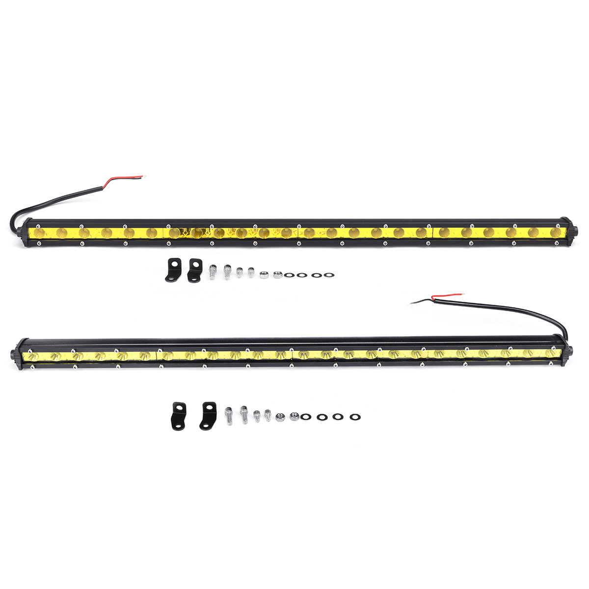 25-Inch-72W-24LED-Work-Light-Bar-7200LM-Single-Row-Spot-Flood-Yellow-Lamp-Waterproof-Car-Truck-1811906