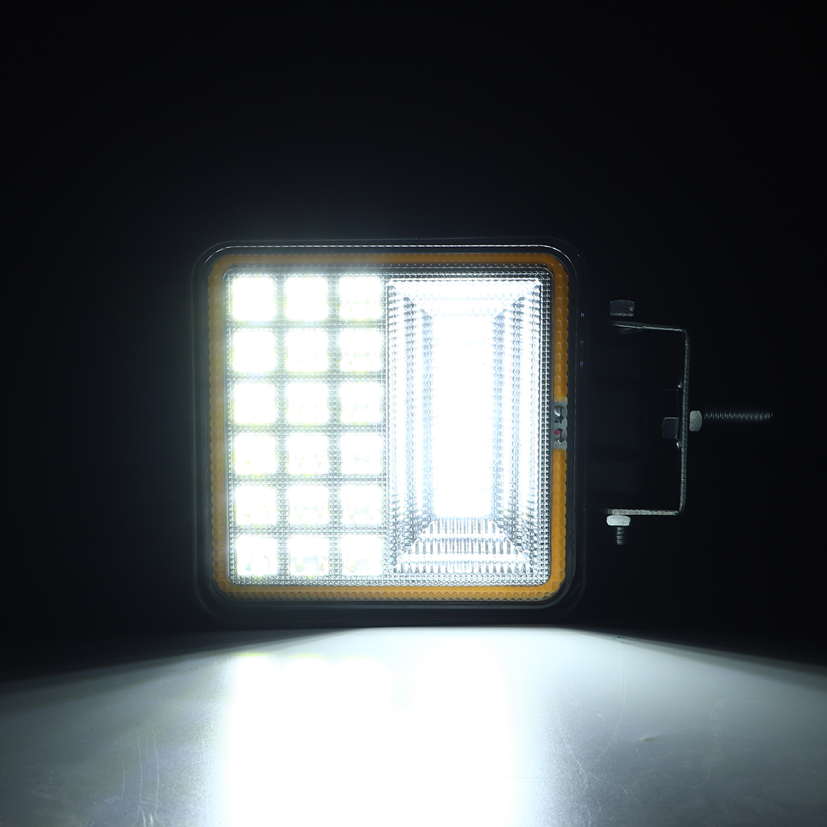 48W-42LED-Car-Work-Light-Combo-Beam-Lamp-DRL-Amber-Angel-Eye-Light-for-Offroad-1422381