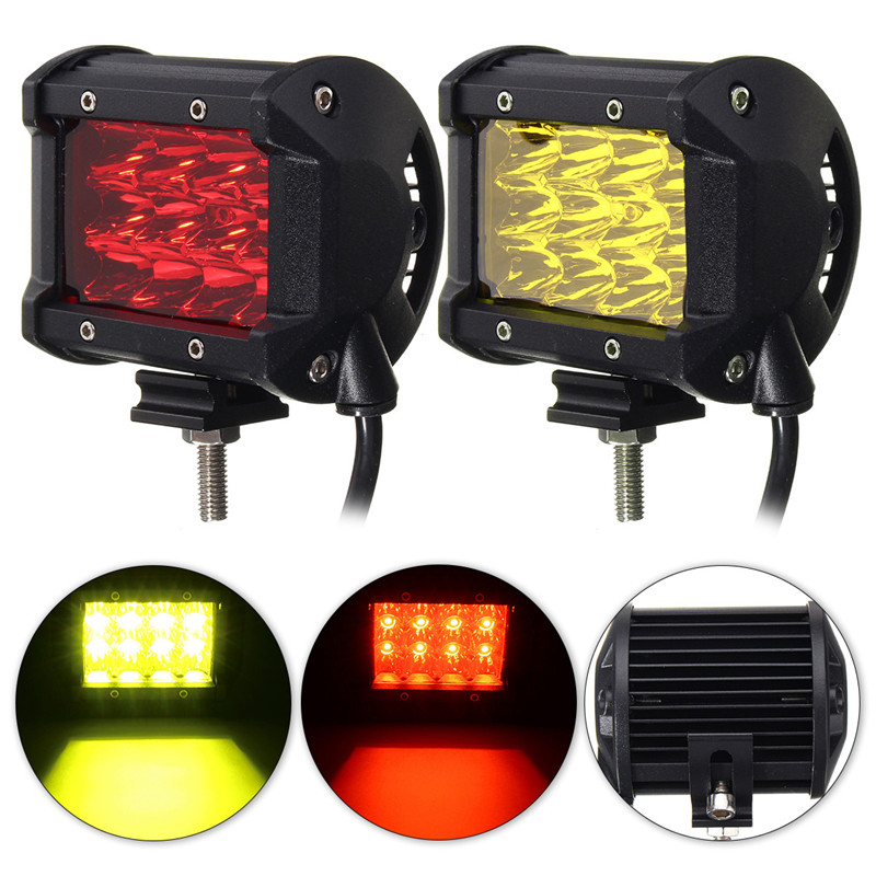 4Inch-12LED-24W-Car-Truck-Off-road-LED-Work-Light-Bar-Driving-Fog-Flood-Beam-Lamp-Red-Yellow-1219242