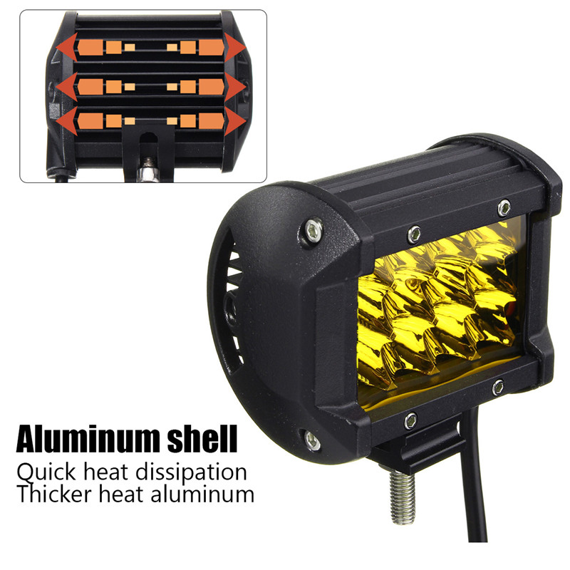 4Inch-12LED-24W-Car-Truck-Off-road-LED-Work-Light-Bar-Driving-Fog-Flood-Beam-Lamp-Red-Yellow-1219242