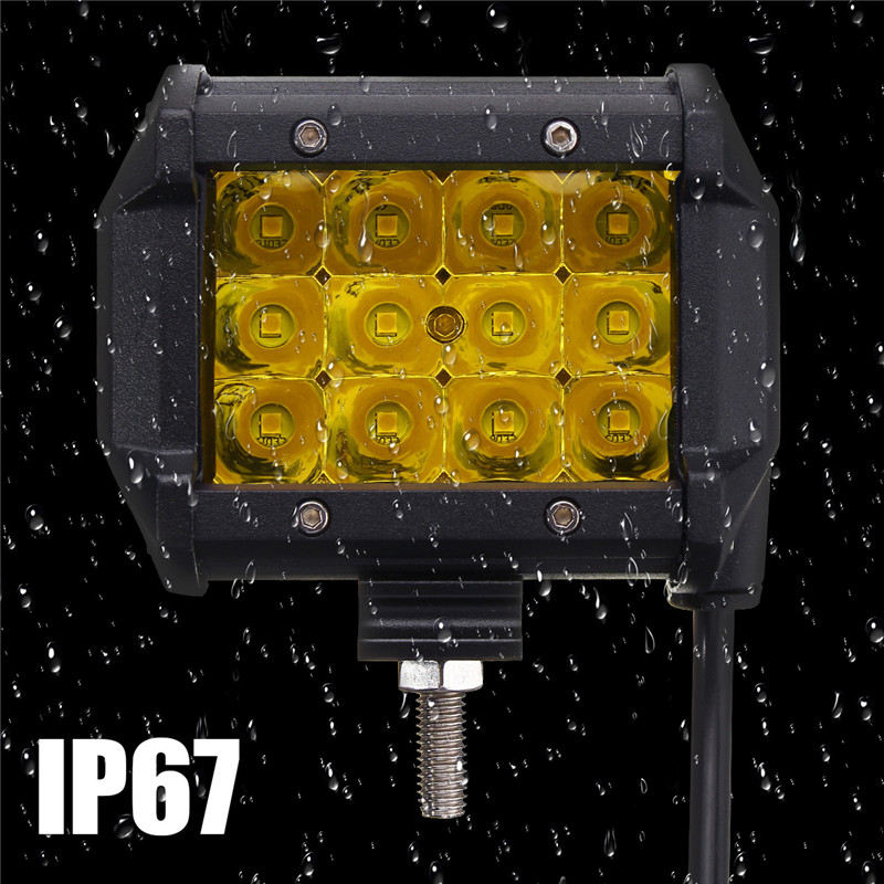 4Inch-12LED-24W-Car-Truck-Off-road-LED-Work-Light-Bar-Driving-Fog-Flood-Beam-Lamp-Red-Yellow-1219242