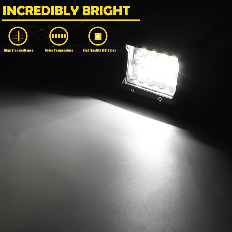 4Inch-60W-2400LM-Tri-row-LED-Work-Light-Bar-Combo-Fog-Driving-White-for-Offroad-Truck-Boat-ATV-1360335