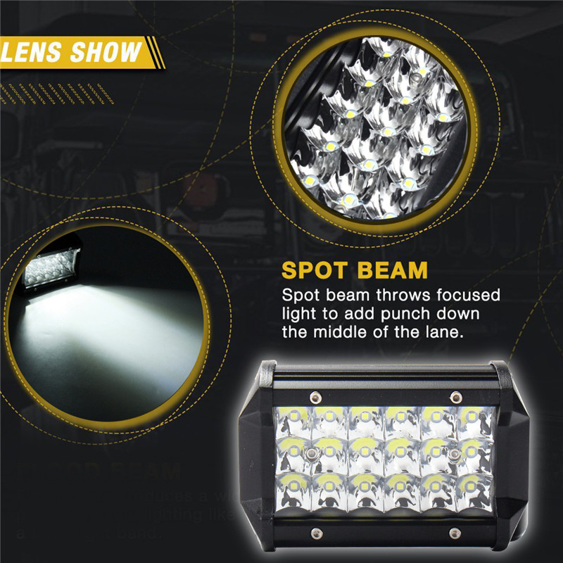 5-Inch-36W-LED-Work-Light-Bar-Spot-Beam-IP67-10-30V-Super-White-2PCS-for-Jeep-Off-Road-Truck-Boat-1414092