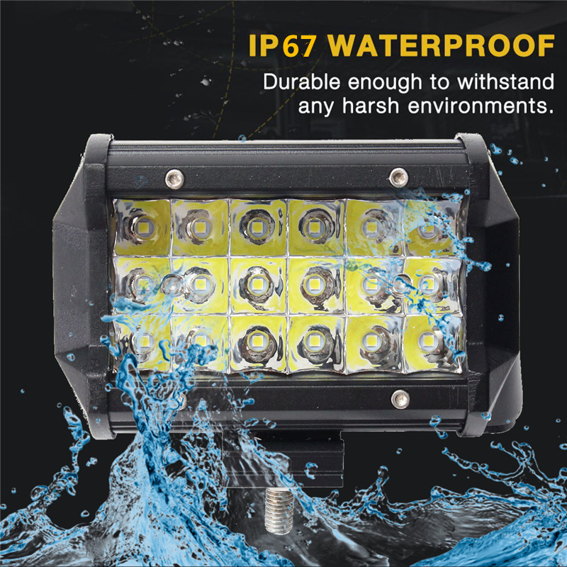 5-Inch-36W-LED-Work-Light-Bar-Spot-Beam-IP67-10-30V-Super-White-2PCS-for-Jeep-Off-Road-Truck-Boat-1414092