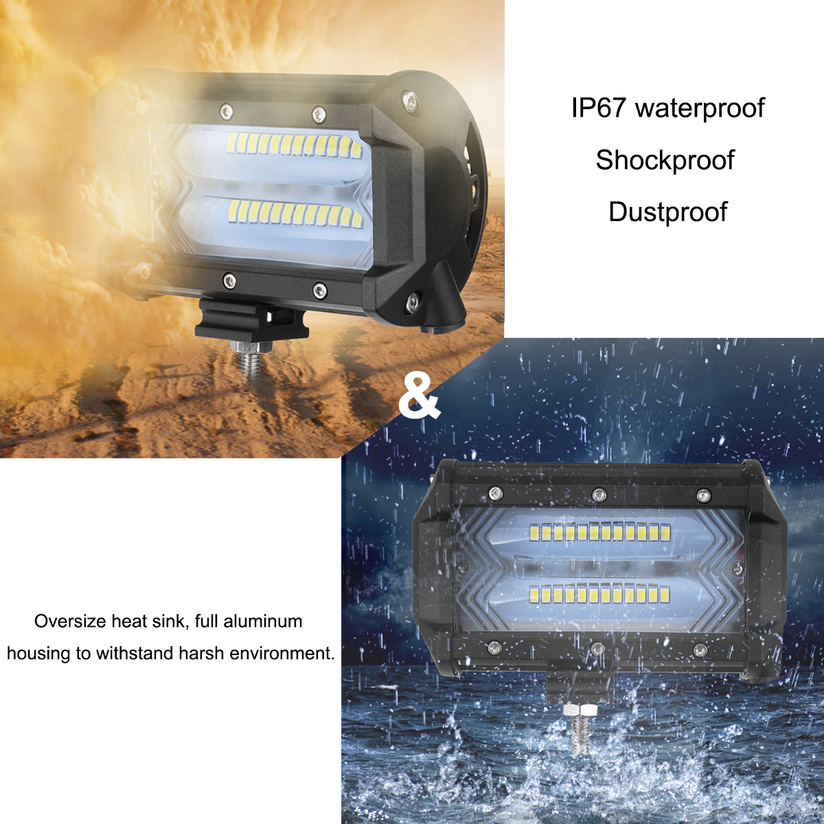 5Inch-Flood-LED-Work-Light-Bar-72W-1300LM-6000K-White-for-Off-Road-Tractor-4WD-SUV-1326940